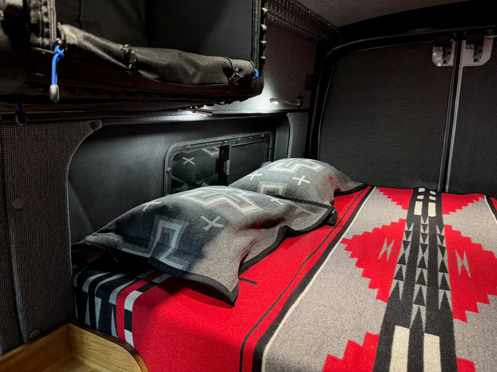 black pocket sleeper for van
