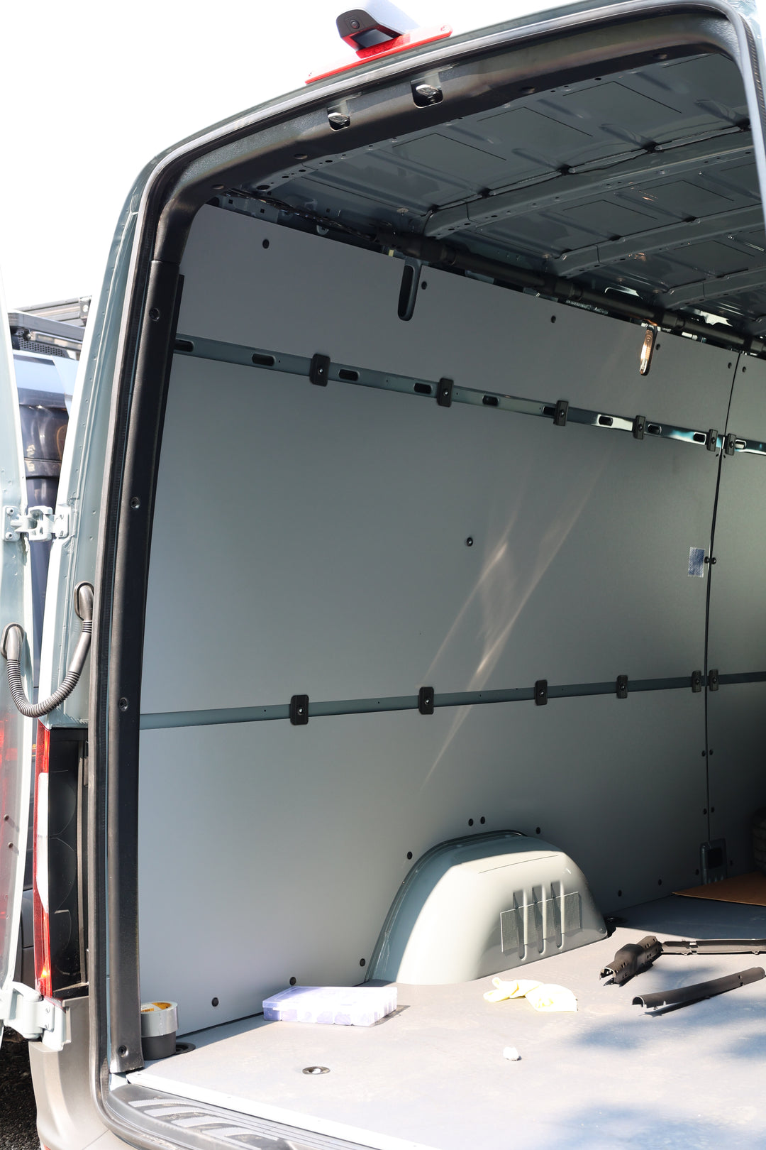 The Threshold Around the Rear Door of the Mercedes Sprinter