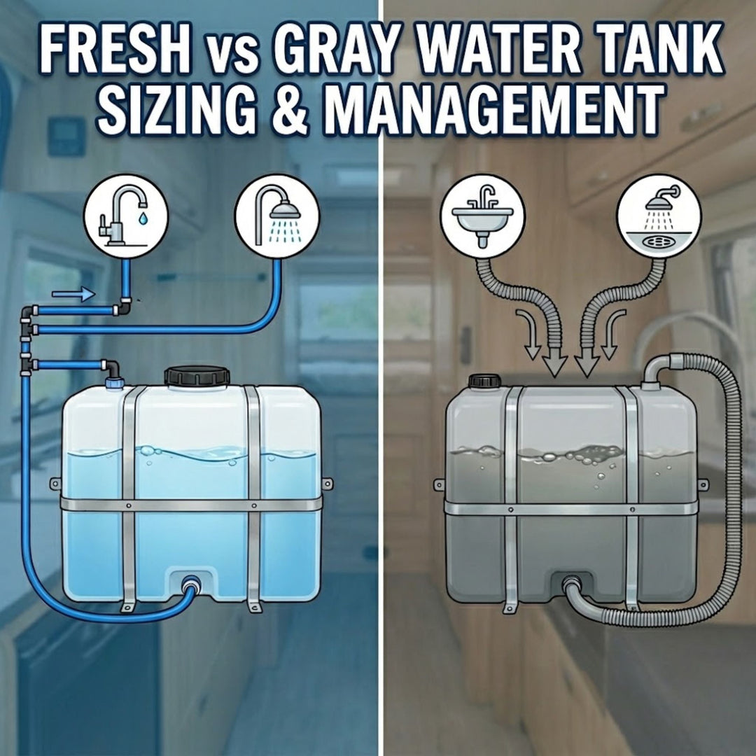 Fresh vs Gray Water Tank Sizing and Management