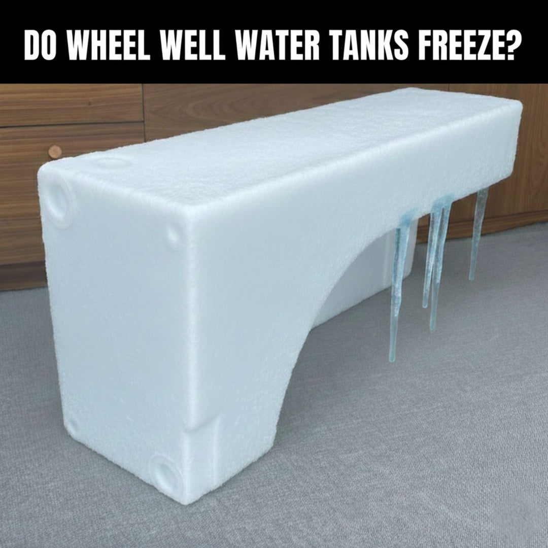 Do wheel well water tanks freeze?