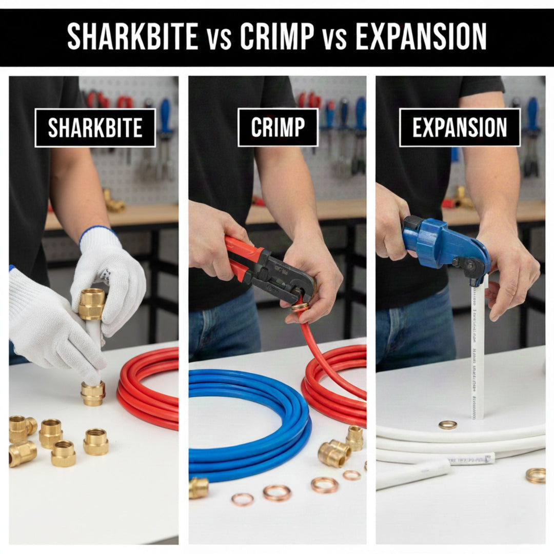 sharkbite vs crimp vs expansion for vans