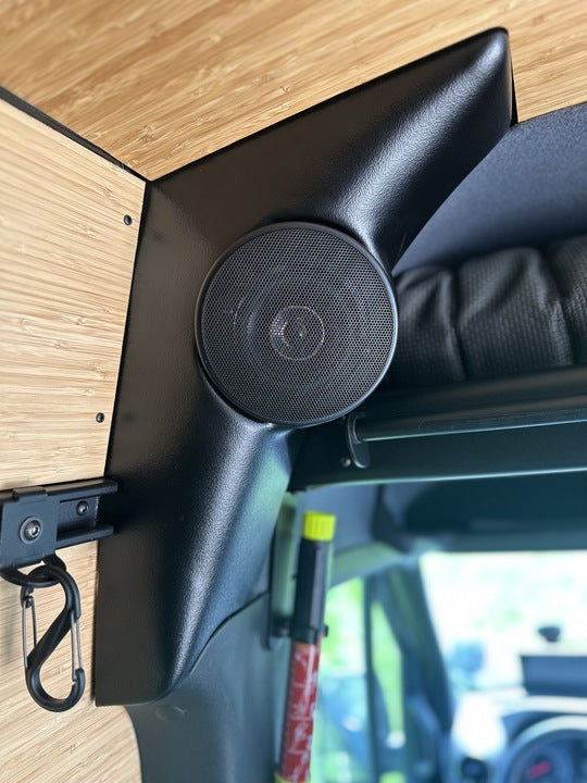 Audio and best way to upholster blobs in mercedes sprinter