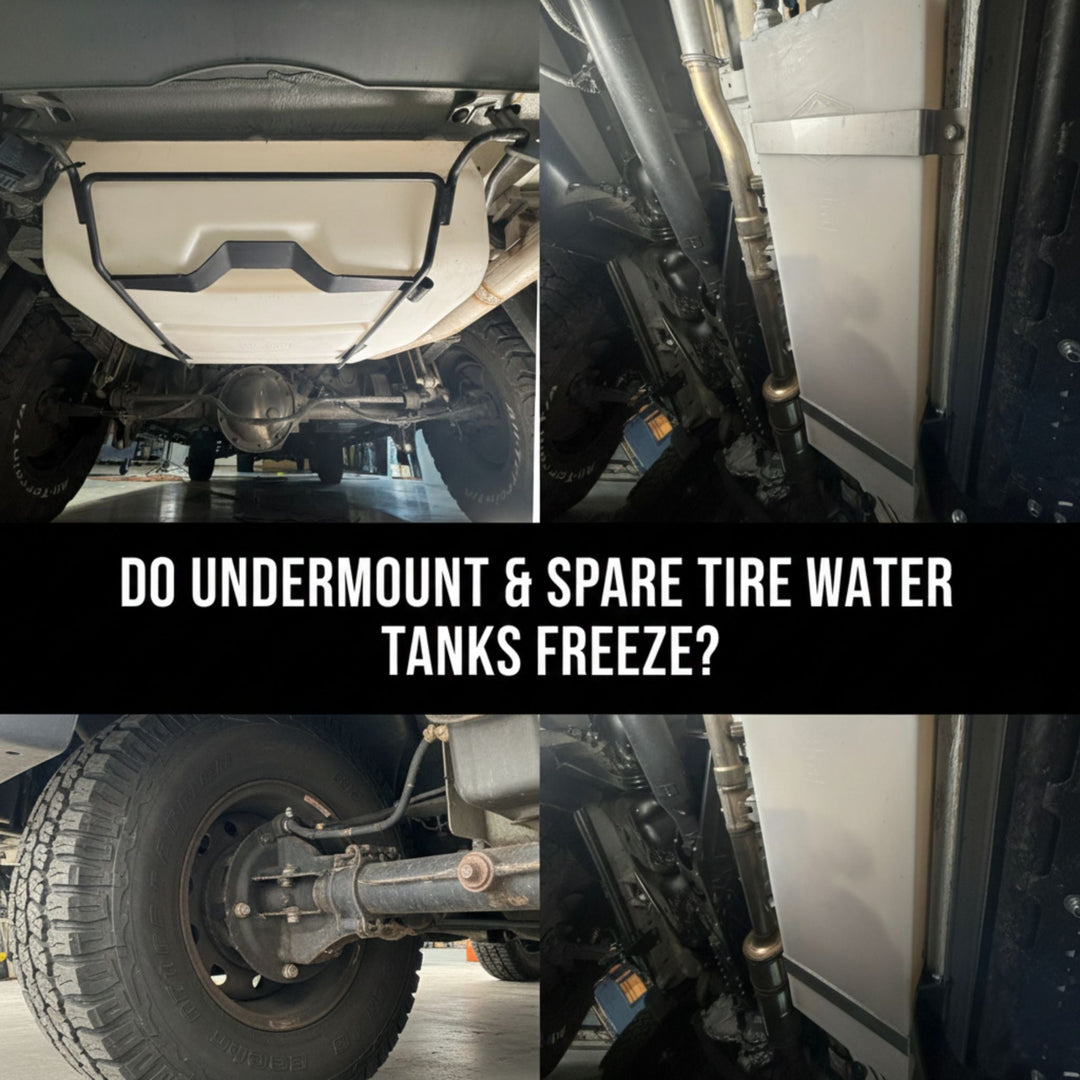 Do Undermount and Spare Tire water tanks freeze?