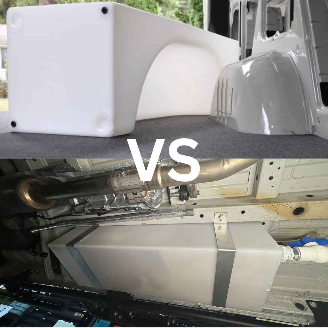 Wheel well tanks vs undermount tanks