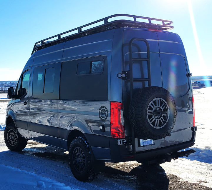 Rover Vans Tire Carrier & Ladder Combo for Mercedes Sprinter