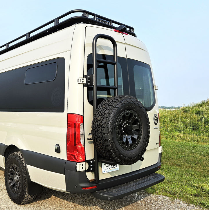 Rover Vans Tire Carrier & Ladder Combo for Mercedes Sprinter