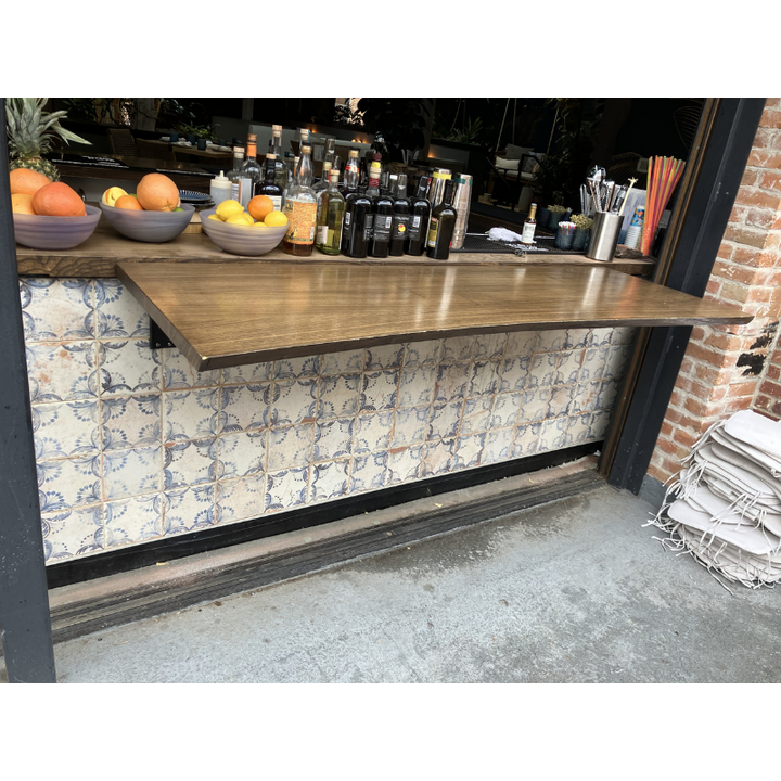 folding bracket for bartop