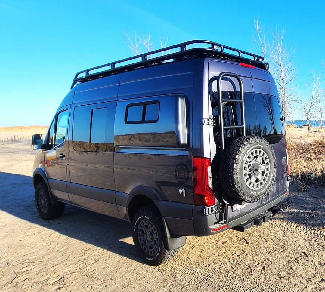 Rover Vans Tire Carrier & Ladder Combo for Mercedes Sprinter