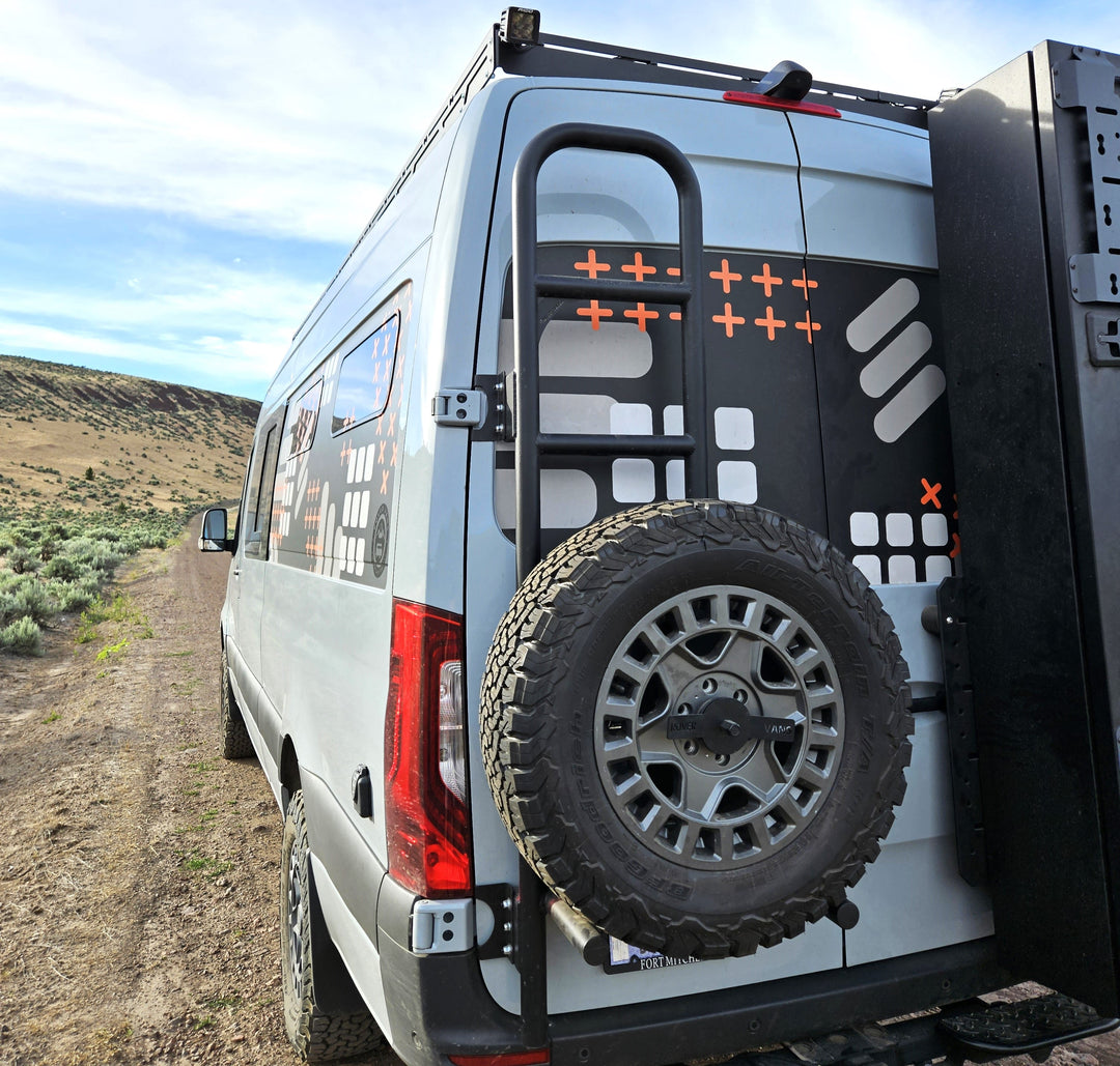 Rover Vans Tire Carrier & Ladder Combo for Mercedes Sprinter