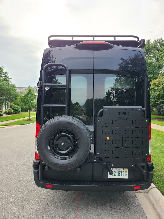 Rover Vans Tire Carrier & Ladder Combo for Ford Transit