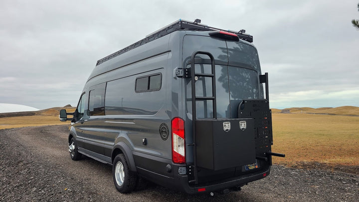 Rover Vans Tire Carrier & Ladder Combo for Ford Transit