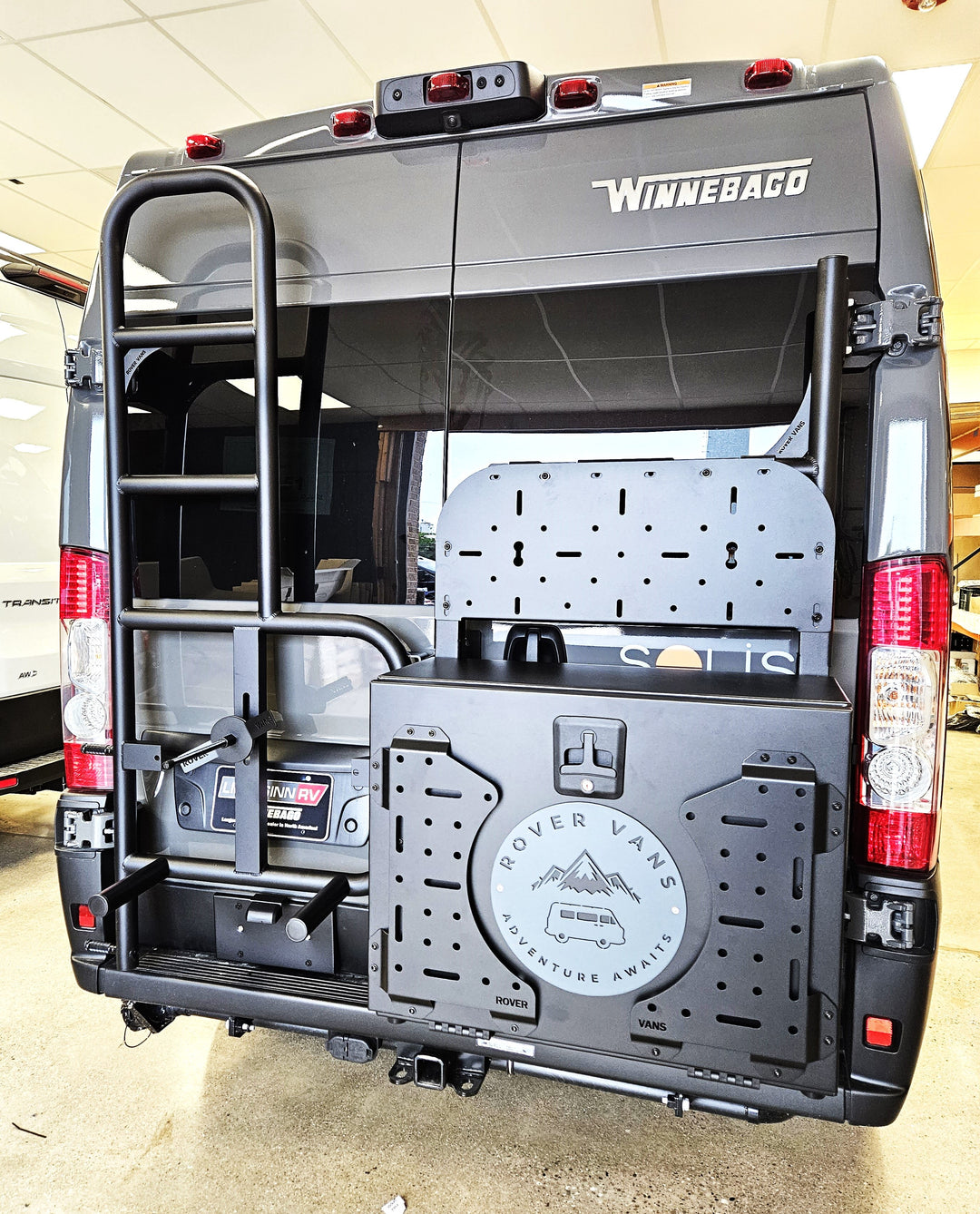 Rover Vans Tire Carrier & Ladder Combo for Ram ProMaster - Drill Through Version