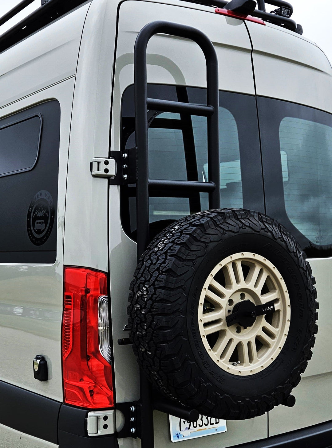 Rover Vans Tire Carrier & Ladder Combo for Mercedes Sprinter