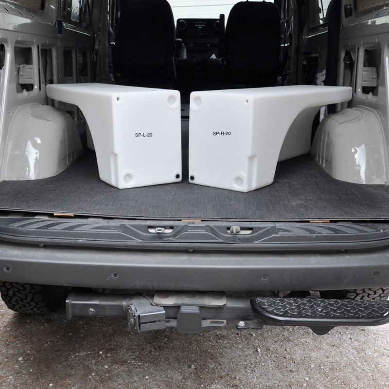 low profile water tanks for vans