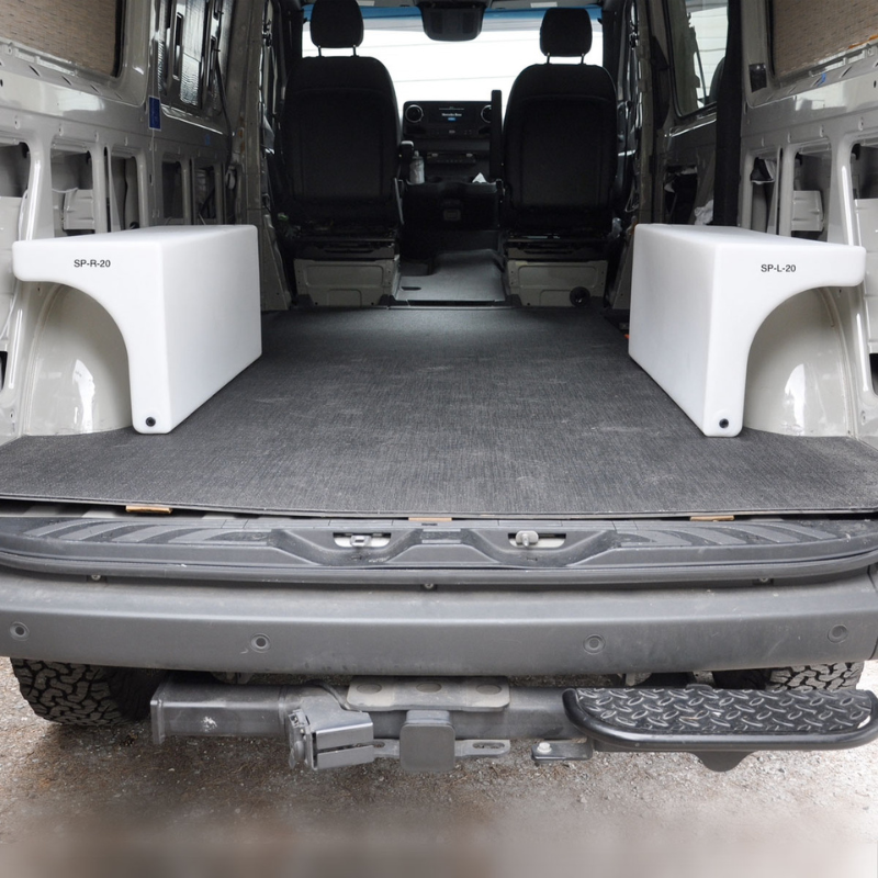 wheel well water tanks for van