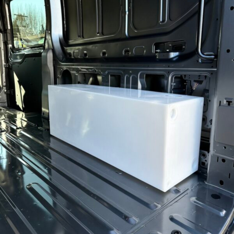 ford transit right wheel well water tank 24 gallons