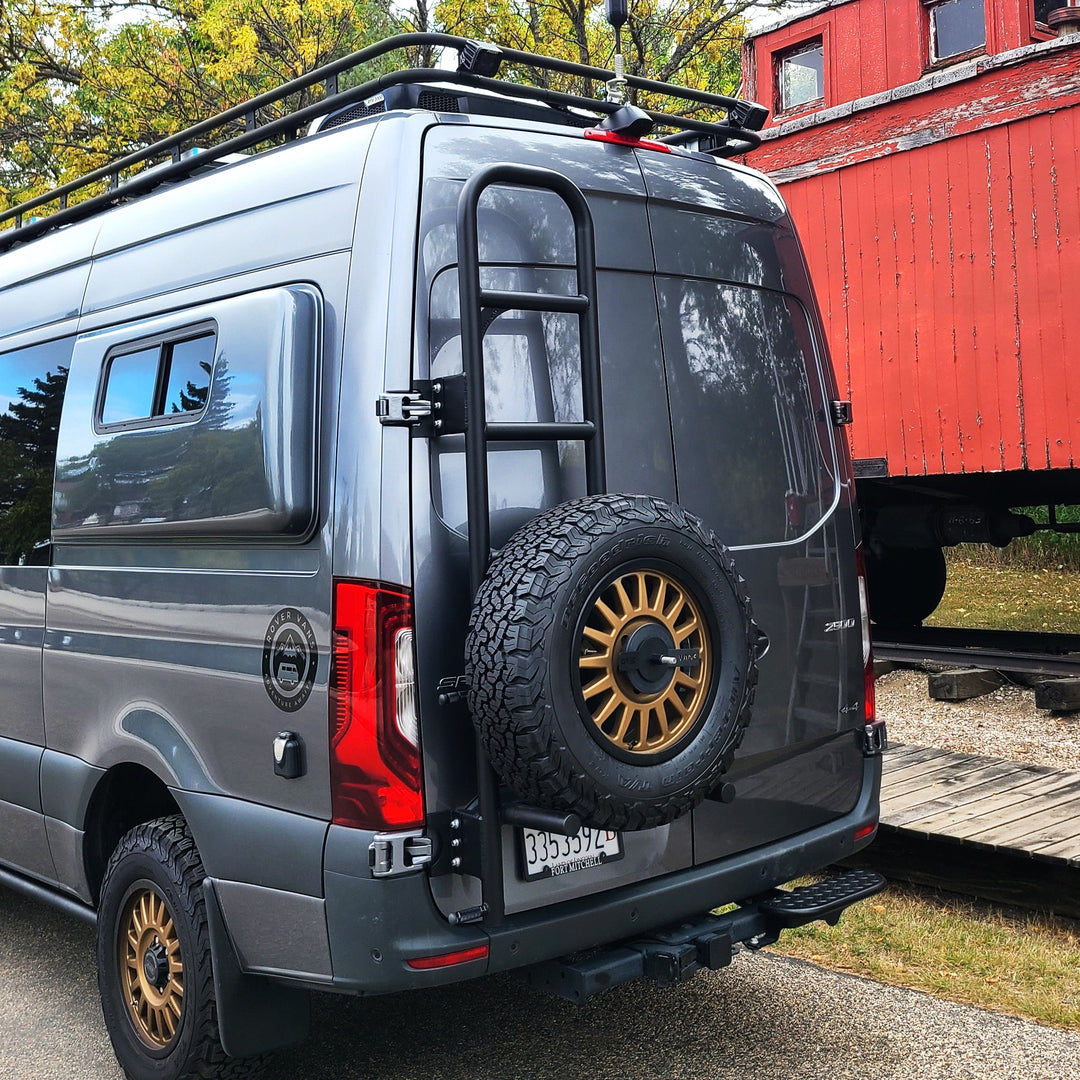 Rover Vans Tire Carrier & Ladder Combo for Mercedes Sprinter