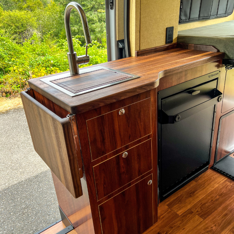 interior shower for vanlife