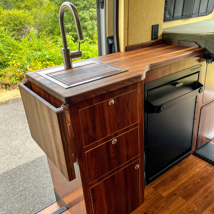 Tetravan Folding Shower 2.1 with Magnetic Curtain