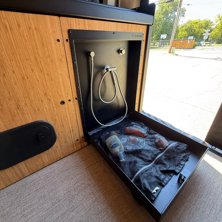 Tetravan Folding Shower 2.1 with Magnetic Curtain