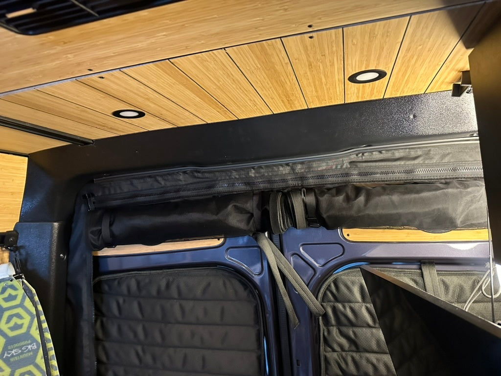 rear foor trim with bug wall for van