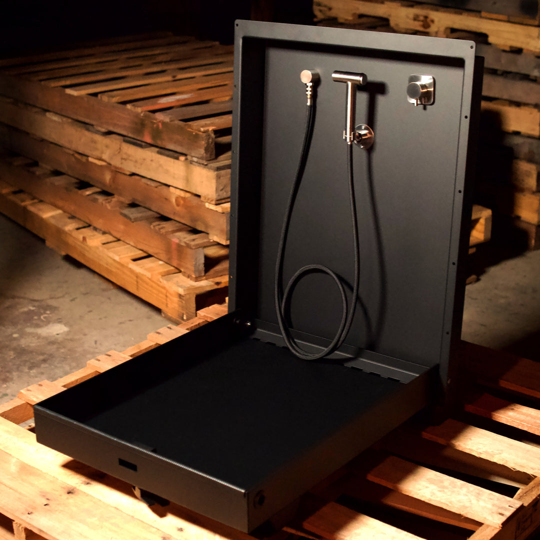 lightweight aluminum van folding shower