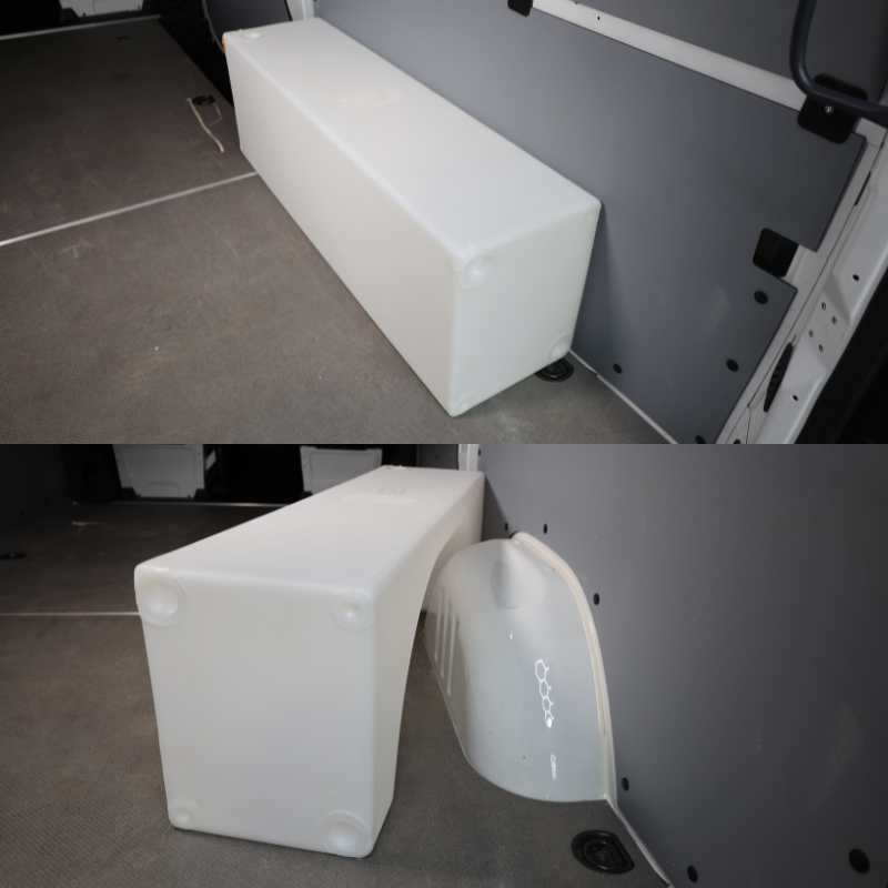 sprinter van tank for wheel well