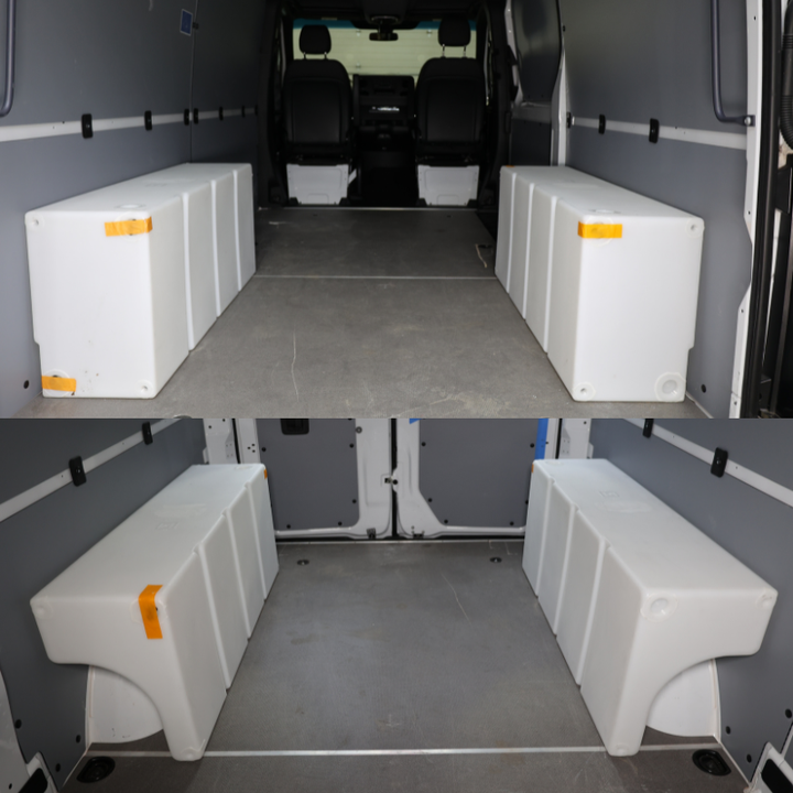 NW Conversions 33 Gallon Wheel Well Water Tank - Left (SP-L-33)