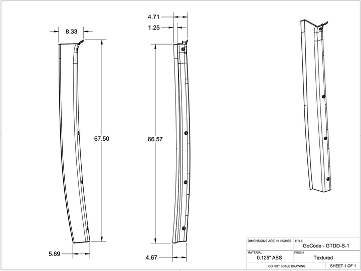 d pillar trim kit dimensions