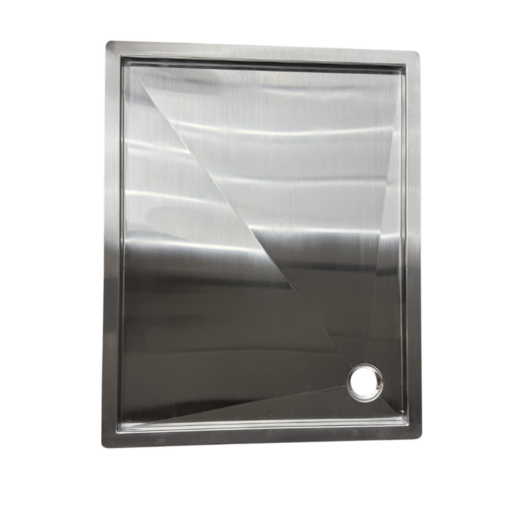 Tetravan In-Floor Shower Pan STAINLESS STEEL