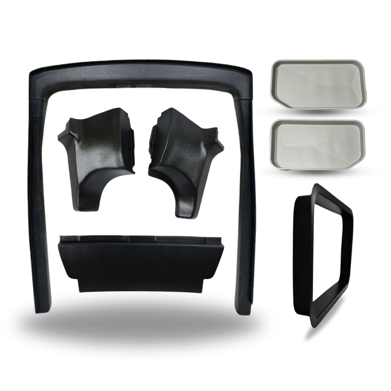 Ford Transit High Roof Core Kit; including B-Pillar blob covers, a bulkhead piece, D-Pillar trim kit, Innie sleeper pair, and AMA trim ring