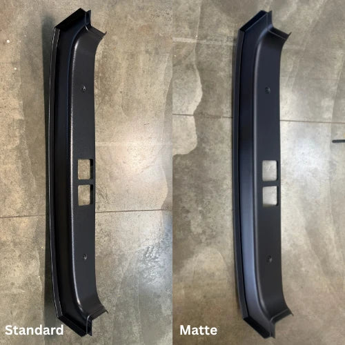 Standard vs Matte trim finish comparison